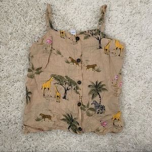 Old Navy Animal Print Tank